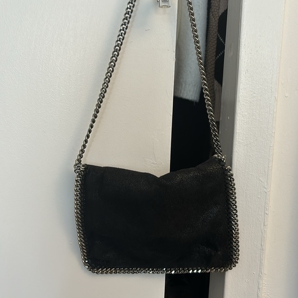 Stella McCartney - Falabella Mini Shaggy Deer Wallet on Chain - Picture 2 of 4
